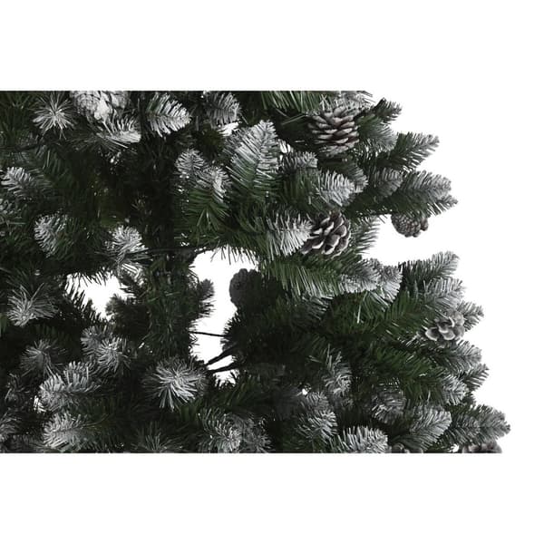 Joulupuu DKD Home Decor LED Valo Vihreä Metalli Polyetyleeni 130 x 130 x 218 cm