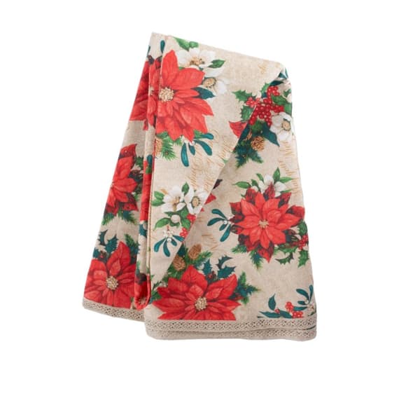 Bordmatte VINTERBLOMSTER D170cm, julestjerner