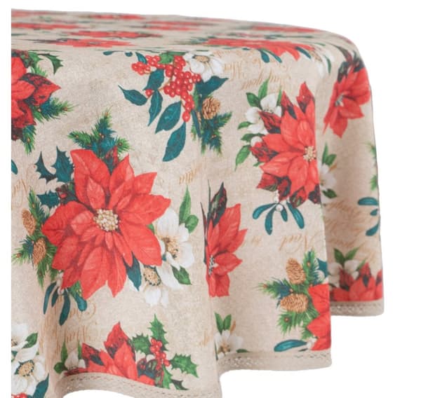 Bordmatte VINTERBLOMSTER D170cm, julestjerner