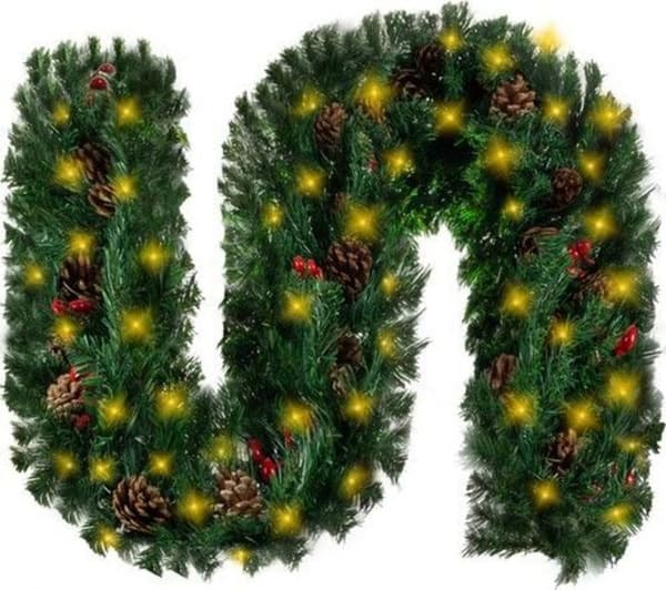 Julkrans Ruhhy Julgran 2,7 m med LED-lampor 22322