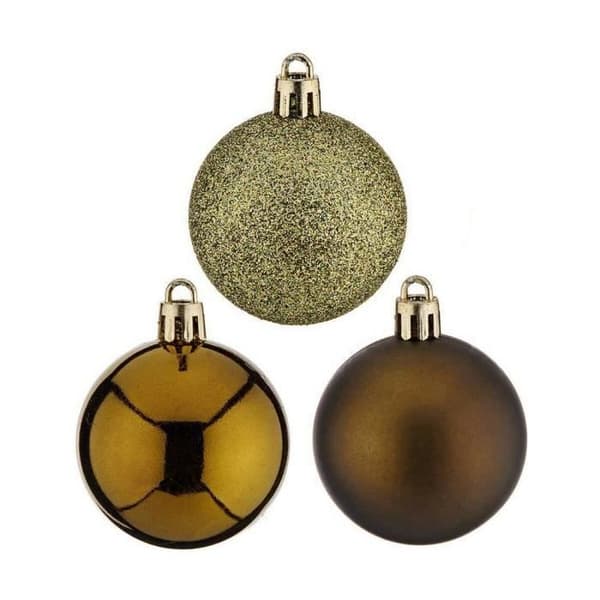 set gröna plastjulkulor 5 x 6 x 5 cm (12 enheter)