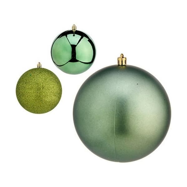 set gröna plastkulor ø 12 cm (6 enheter)