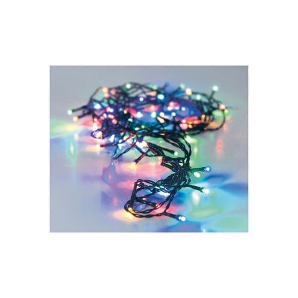 EDM blinkande girlang - Julstämning - flerfärgad - 24 LED-lampor - 2,3 m - 71332