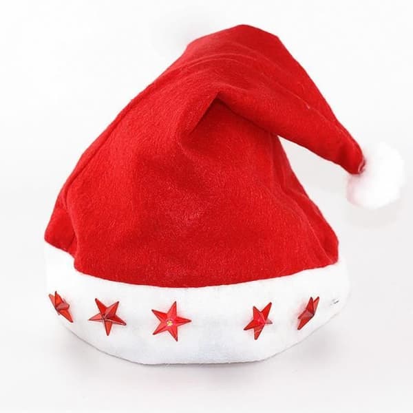 Julkeps med LED-ljus