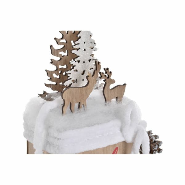 Julgranskula DKD Home Decor Tomte LED Naturell