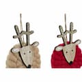 Miniatyrbild 3 av 3: Julgranskula DKD Home Decor Polyester Trä Ren (3 pcs) (8 x 3 x 26 cm)
