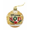 Miniatyrbillede 2 af 3: Julekugle Minnie Mouse Lucky Gylden 10 enheder Plastik (Ø 6 cm)