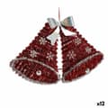 Miniatyrbillede 1 af 2: Julepynt Halskæde Hætter Lametta LED Lys Hvid Rød 52 x 31,5 x 7,5 cm (12 enheder)
