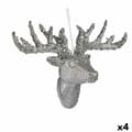 Miniatyrbillede 1 af 2: Julepynt Julerensdyr Halskæde Sølvfarvet 32 cm (4 enheder)