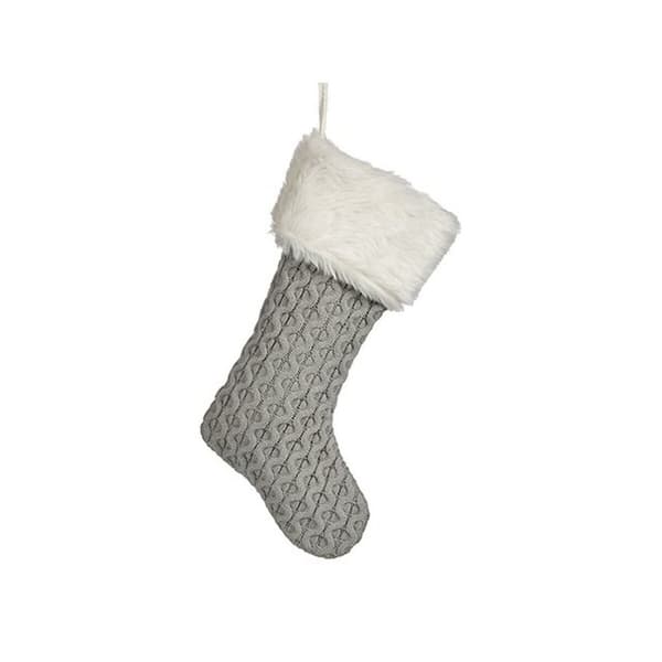 Julepynt Julesok Grå Klæde 28 x 4 x 46 cm (12 enheder)
