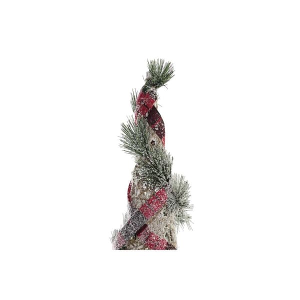 Sisustus DKD Home Decor Kartiot Joulu LED Punainen Vihreä Luonnollinen Lumisade 20 x 20 x 80 cm (3 Kappaletta)