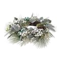 Pikkukuva 3 / 4: Joulukranssi DKD Home Decor Sininen Hopeinen PVC 60 x 60 x 12 cm