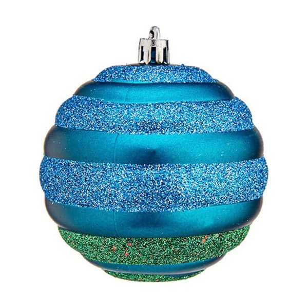 Joulupallosetti Krist+ 00887 Sininen Vihreä PVC Ø 8 cm (12 osaa)