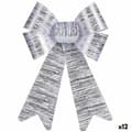 Pikkukuva 1 / 2: Lasso Krist+ HJ1-12006 Hopeinen PVC 16 x 24 x 4 cm Joulukuusenpallo (12 osaa)