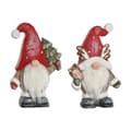Miniatyrbillede 5 af 5: Julepynt Home ESPRIT Hvid Rød Dværg 25 x 11,5 x 38 cm (2 enheder)