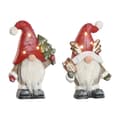Miniatyrbillede 1 af 5: Julepynt Home ESPRIT Hvid Rød Dværg 25 x 11,5 x 38 cm (2 enheder)