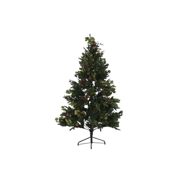 Juletræ Home ESPRIT Rød Grøn PVC Metal 115 x 115 x 180 cm
