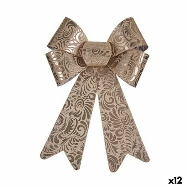 Riippuva koriste Pronssi PVC Lasso 16 x 24 x 4 cm (12 osaa)