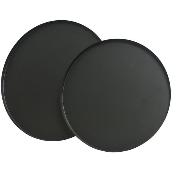 Tarjotinsetti Lifetime Mattamusta Ø 35 cm 2 osaa