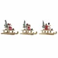 Pikkukuva 1 / 2: Joulukuusenpallo DKD Home Decor Puu Joulupukki (14 x 6 x 13 cm) (3 pcs)