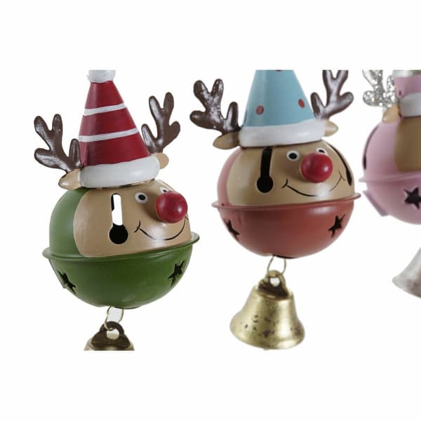 Joulukuusenpallo DKD Home Decor Metalli Poro (3 pcs) (6.5 x 6 x 11 cm)