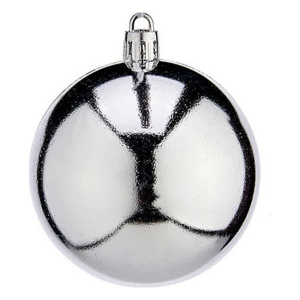 julkulor ø 7 cm silverplast