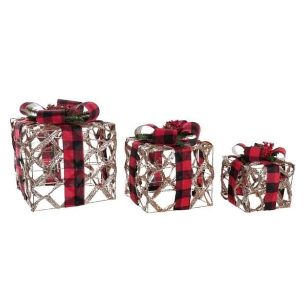 DKD Home Decor Standard Dekorativ Box Set - S3035382
