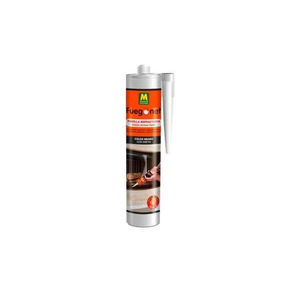 Mastik Refraktär - FUEGO NET - 231194 - Svart - 300 ml - Motstånd upp till 1500 °C