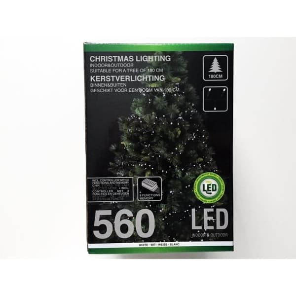 Ljusgirlang - INGEN NAMN - 560 LED - Kall vit - 1400cm - 8 ljusspel