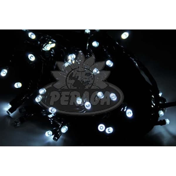 Ljusgirlang - INGEN NAMN - 560 LED - Kall vit - 1400cm - 8 ljusspel