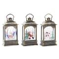Pikkukuva 1 / 4: Koristevalot DKD Home Decor Joulu Musta Kullattu (7 x 4 x 13,5 cm) (3 osaa)