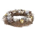 Miniatyrbilde 2 av 3: Adventkranse DKD Home Decor Naturell Gyllen Brun Ananas (34 x 34 x 8 cm)