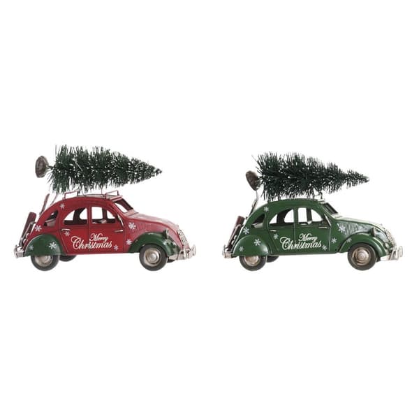 Koristehahmo DKD Home Decor Auto Metalli (26 x 11,5 x 16,5 cm) (2 osaa)