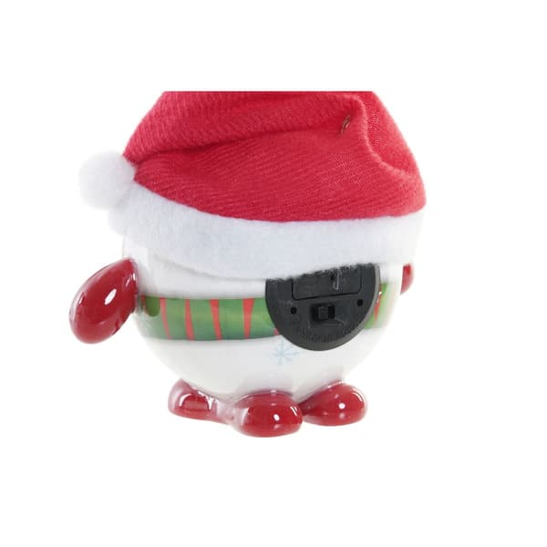 Julgranskula DKD Home Decor Röd Vit PVC Snögubbe (3 antal)
