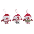 Miniatyrbild 1 av 5: Julgranskula DKD Home Decor Röd Vit PVC Snögubbe (3 antal)
