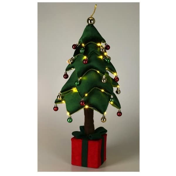 LUMINÖS JULGRAN 25 LED GÅVA 25X25X70CM Flerfärgad