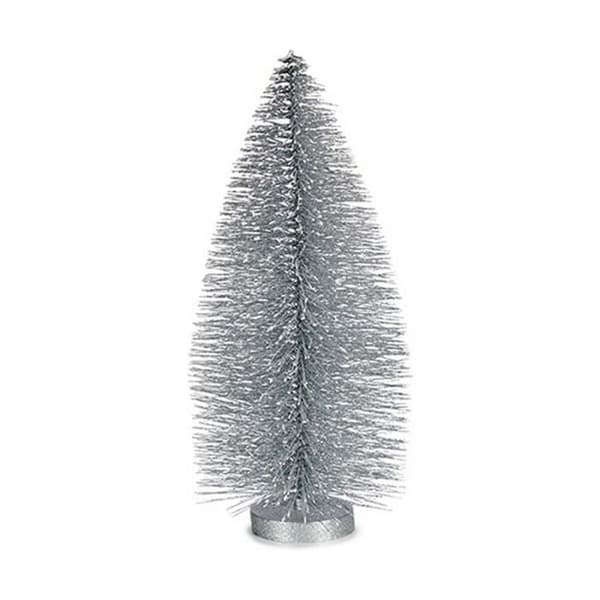 silver julgran (13 x 32 x 13 cm)