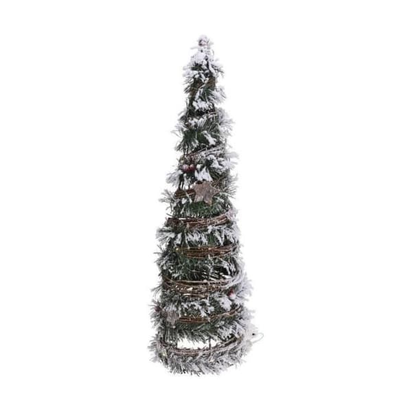 Festlig dekoration - Ej specificerat - Upplyst julgran - 40 cm - Vit - Glödande