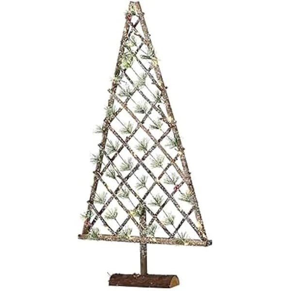 Dekoration - KAEMINGK - Naturligt träträd - Micro LED - 80 cm - Varmvit