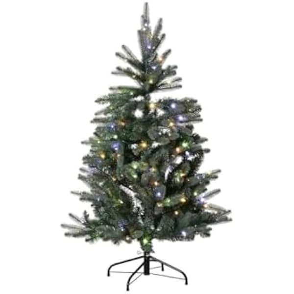 Julgran - HOME ESPRIT - Grön - Polyeten - 130 cm - Flerfärgad