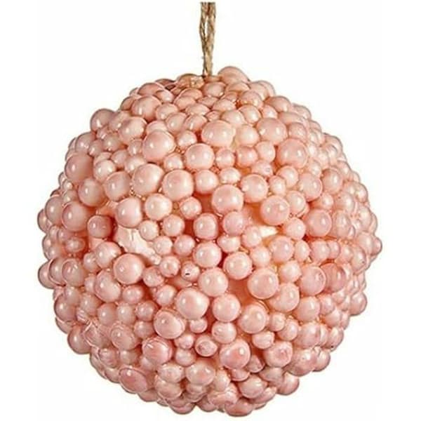 Julgranskulor - Ej specificerat - Set om 24 - Plast - Rosa - 8 cm