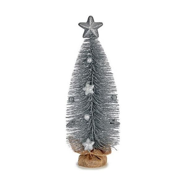 julgran med silverstjärna 13 x 41 x 13 cm