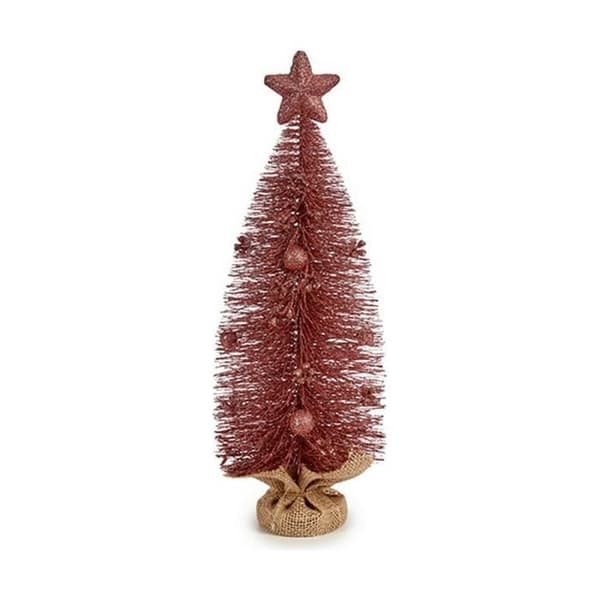 julgran med rosa stjärna 13 x 41 x 13 cm