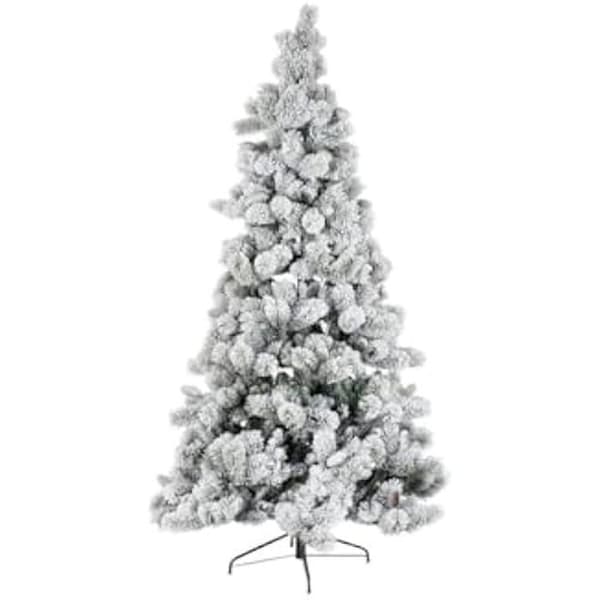 Julgran - DKD Heminredning - Snöig - 210 cm - Polyeten - Flerfärgad