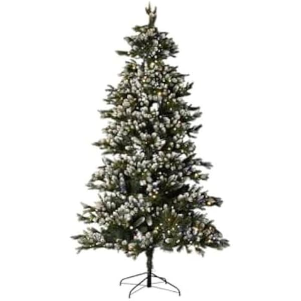 Julgran - HOME ESPRIT - Snögrön - 240 cm - Polyeten - Flerfärgad