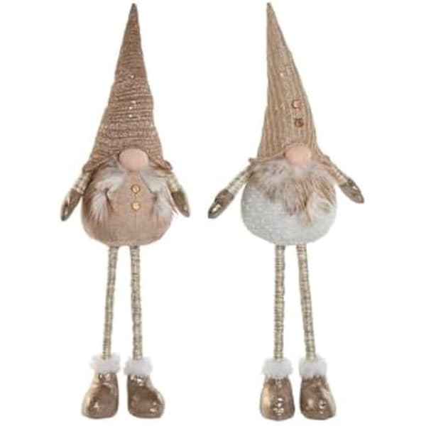Juldekoration - HOME ESPRIT - GNOME - Flerfärgad - 30 x 20 x 58 cm - 2 enheter