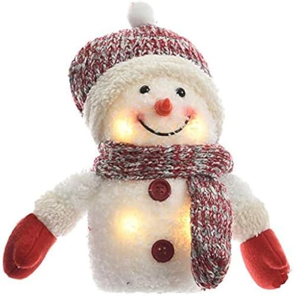 Snowman - LUMINEO - Juldekoration - 4 LED - 20x19x10 cm - Inomhus