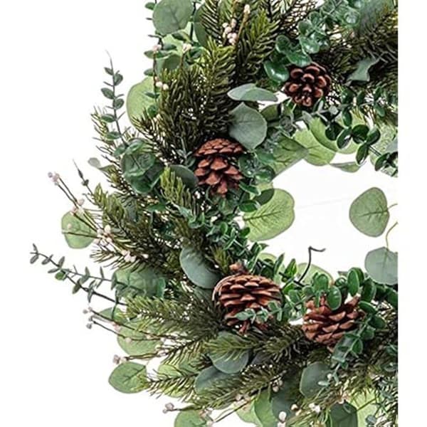 Julkrans - LOLAHOME - Ananas med gröna blad - 60 cm - Flerfärgad - Inredning
