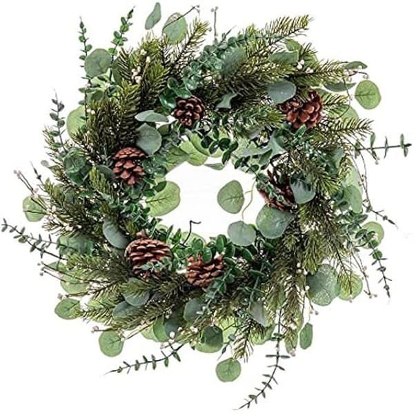 Julkrans - LOLAHOME - Ananas med gröna blad - 60 cm - Flerfärgad - Inredning