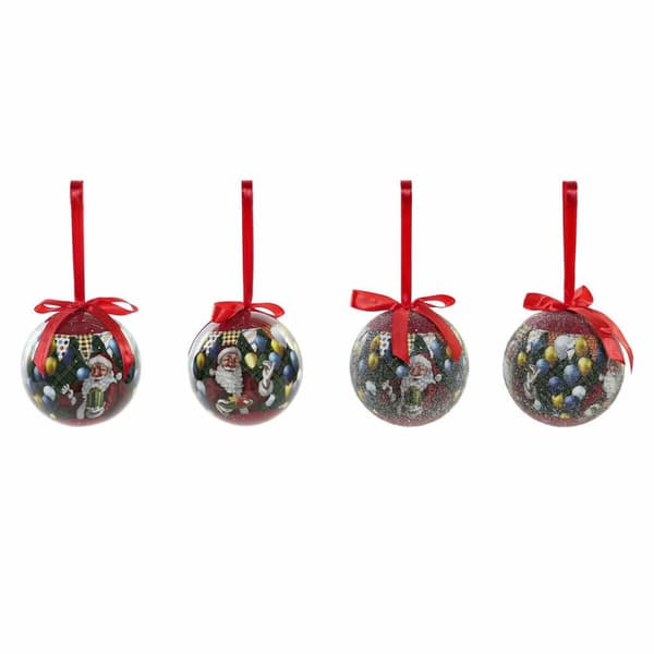 Julekugler DKD Home Decor Julemanden PVC (7 pcs) (7.5 x 7.5 x 12 cm)
